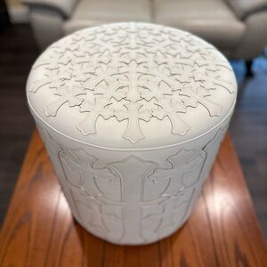 Chrome Hearts Stool White